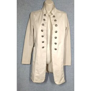 Porter Collective Women Jacket XS Tan Stretch Military Made in Italy SteamPunk